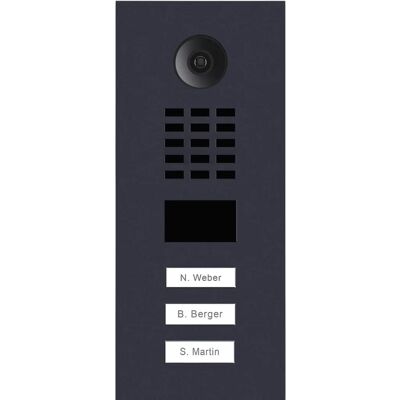 Videoportero Doorbird Antracita con RFID - IP 3, Montaje Superficial Videoportero Doorbird Antracita con RFID - IP 3, Montaje Superficial