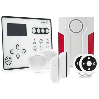Kit de alarma inalámbrico Atlantic'S Ateos - Seguridad para el hogar Kit de alarma inalámbrico Atlantic'S Ateos - Seguridad para el hogar