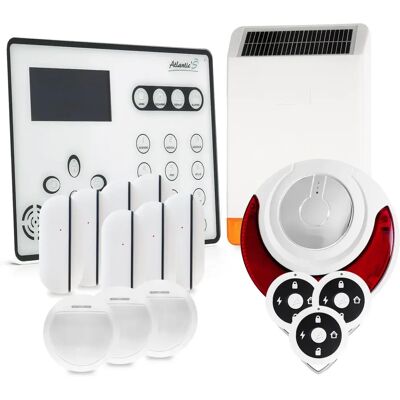 Kit di allarme domestico GSM Atlantic'S - Sistema di sicurezza wireless Kit di allarme domestico GSM Atlantic'S - Sistema di sicurezza wireless