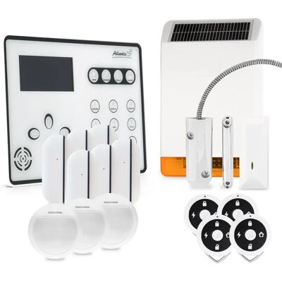 Kit allarme wireless GSM ATLANTICS ATEOS - Max 2 - Sistema di sicurezza Kit allarme wireless GSM ATLANTICS ATEOS - Max 2 - Sistema di sicurezza