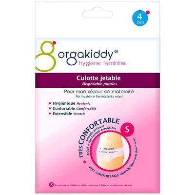 Culottes Jetables pour Maternité Orgakiddy - Douces, Extensibles, Taille S - Publicité Culottes Jetables pour Maternité Orgakiddy - Douces, Extensibles, Taille S - Publicité