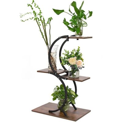Support pour plantes Todeco - Étagère métal 4 niveaux intérieur/extérieur - Supporte 5 pots - Publicité Support pour plantes Todeco - Étagère métal 4 niveaux intérieur/extérieur - Supporte 5 pots - Publicité