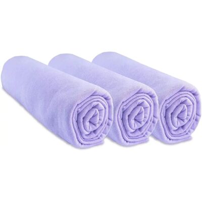 Set di lenzuola in jersey di cotone Easy Dort - 40x80/90 - Viola Set di lenzuola in jersey di cotone Easy Dort - 40x80/90 - Viola
