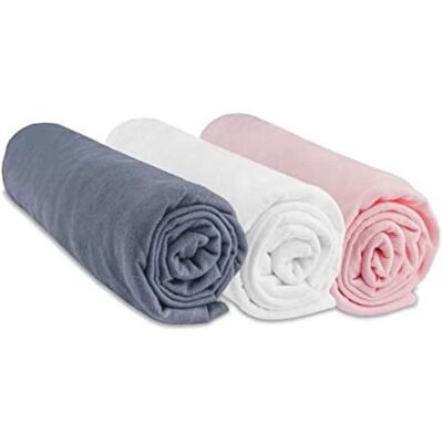 Drap-housse jersey de coton 70x140 cm Drap-housse jersey de coton 70x140 cm