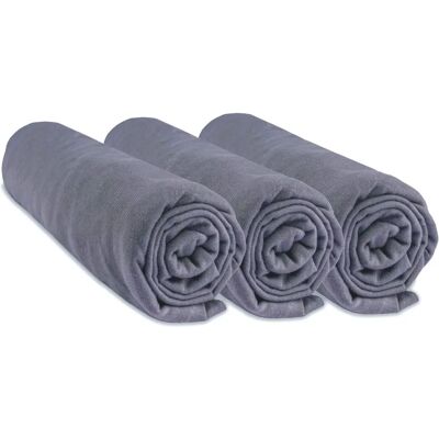 Easy Dort Draps housse en jersey de coton - 70x140cm - Gris Easy Dort Draps housse en jersey de coton - 70x140cm - Gris