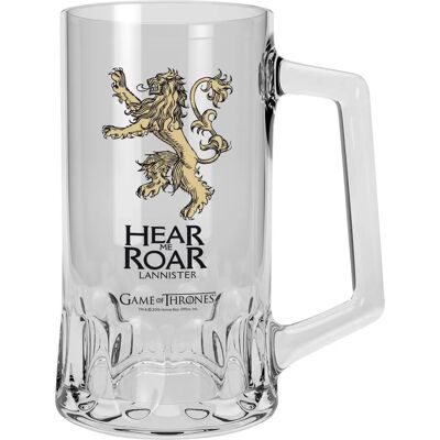 Game of Thrones Tasse Lannister - Verre - Incolore - Taille Unique - Publicité Game of Thrones Tasse Lannister - Verre - Incolore - Taille Unique - Publicité