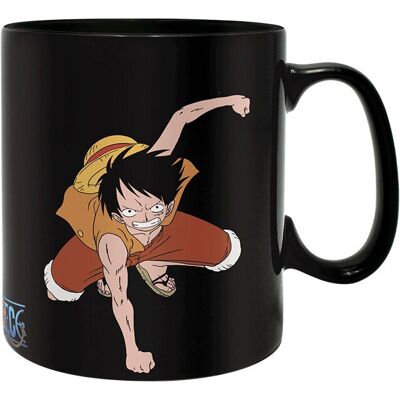 ABYstyle Luffy & Ace Caneca térmica - One Piece - 460ml ABYstyle Luffy & Ace Caneca térmica - One Piece - 460ml