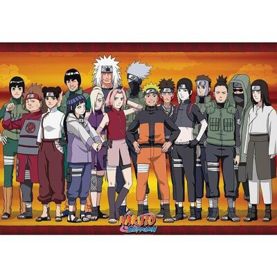 Affiche Naruto Konoha Ninjas - 91,9x61 cm - Publicité Affiche Naruto Konoha Ninjas - 91,9x61 cm - Publicité