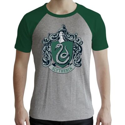 Harry Potter Slytherin Grau & Grün Premium Unisex T-Shirt - T-Shirt Harry Potter Slytherin Grau & Grün Premium Unisex T-Shirt - T-Shirt