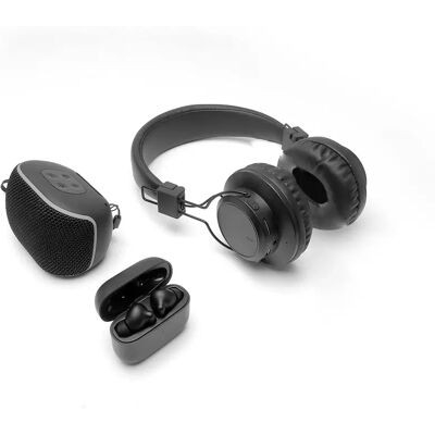 LEDWOOD Happy Geek Pack Bluetooth 3 en 1 - Écouteurs sans Fil, Casque et Enceinte - Publicité LEDWOOD Happy Geek Pack Bluetooth 3 en 1 - Écouteurs sans Fil, Casque et Enceinte - Publicité