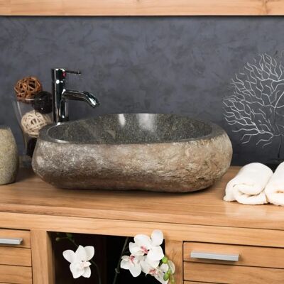 Wanda Collection - Piedra natural río 50 - 50cm - Lavabo Wanda Collection - Piedra natural río 50 - 50cm - Lavabo