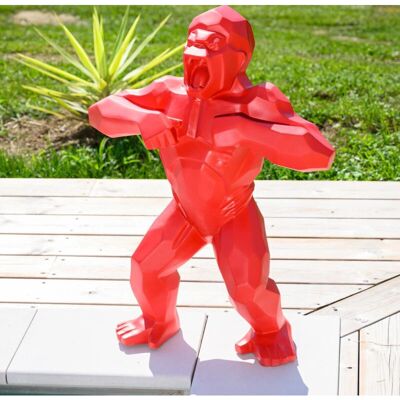 Wanda Collection - Gorila Origami - Rojo - 80 cm - Estatua Wanda Collection - Gorila Origami - Rojo - 80 cm - Estatua