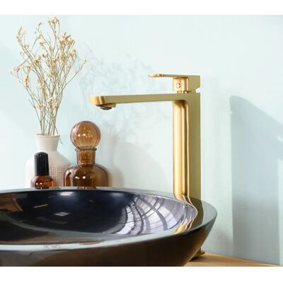 Wanda Collection - Louga - Oro cepillado - Mezclador para lavabo Wanda Collection - Louga - Oro cepillado - Mezclador para lavabo