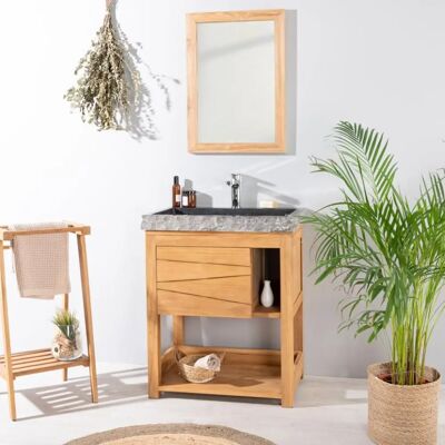 Wanda Collection - Mueble de baño de teca - Negro Wanda Collection - Mueble de baño de teca - Negro