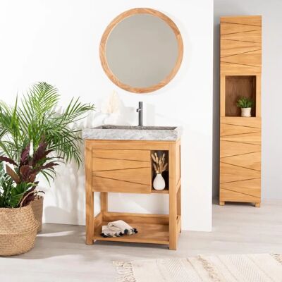 Wanda Collection - Cosy - 67 cm - Lavabo gris - Vanity de salle de bains - Publicité Wanda Collection - Cosy - 67 cm - Lavabo gris - Vanity de salle de bains - Publicité