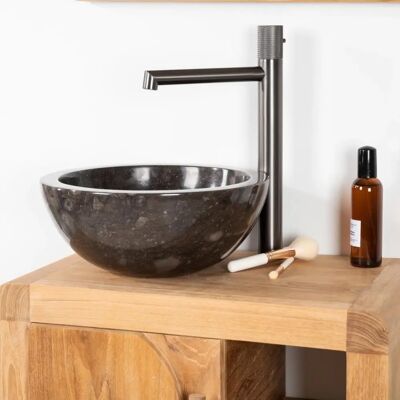 Wanda Collection - Lavabo redondo de mármol - Diámetro 30cm - Lavabo de baño Wanda Collection - Lavabo redondo de mármol - Diámetro 30cm - Lavabo de baño
