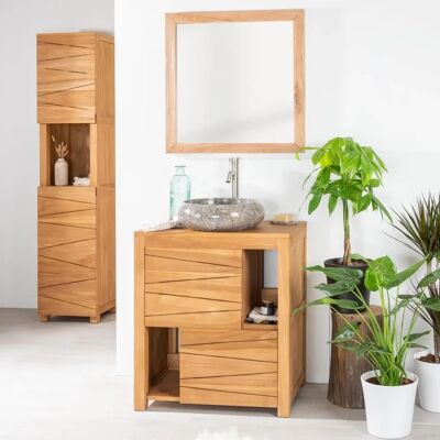 Mueble de baño Cosy 70 de teca Wanda Collection - Mueble de baño Mueble de baño Cosy 70 de teca Wanda Collection - Mueble de baño