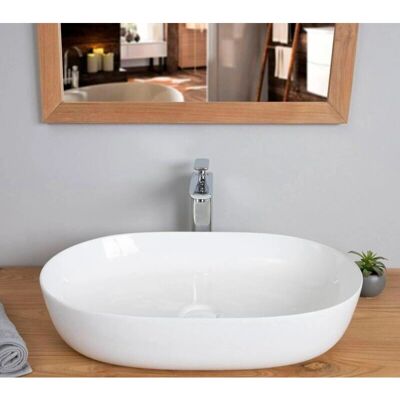 Wanda Collection - Lavabo rectangular de cerámica Phebie 61cm - Blanco Wanda Collection - Lavabo rectangular de cerámica Phebie 61cm - Blanco