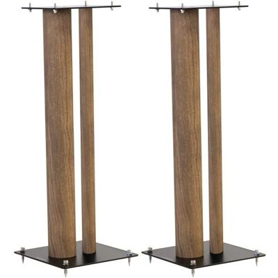 Norstone STYLUM 3 Lautsprecherständer - Schwarz / Eiche - 80cm Hoch Norstone STYLUM 3 Lautsprecherständer - Schwarz / Eiche - 80cm Hoch