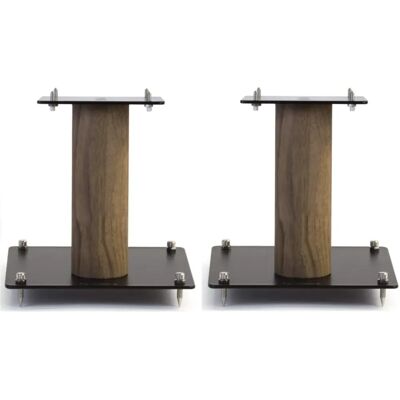 Norstone STYLUM S Luidsprekerstandaarden - 28cm - Eiken - Staal Norstone STYLUM S Luidsprekerstandaarden - 28cm - Eiken - Staal