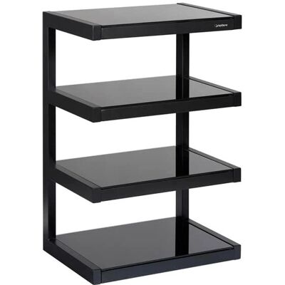 Mebel Hifi Norstone Esse - Satynowa Czarna - 4 Półki Mebel Hifi Norstone Esse - Satynowa Czarna - 4 Półki
