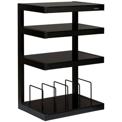 Norstone Esse Schwarzes Hi-Fi Rack - Vinylaufbewahrung Norstone Esse Schwarzes Hi-Fi Rack - Vinylaufbewahrung