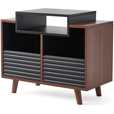 Meuble vinyle Norstone Olso 800 - Noir - Publicité Meuble vinyle Norstone Olso 800 - Noir - Publicité