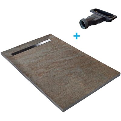 U-TILE Piatto doccia in pietra naturale - 90x90cm in Rame U-TILE Piatto doccia in pietra naturale - 90x90cm in Rame