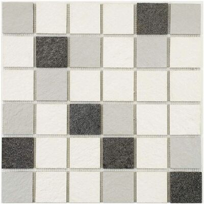 U-TILE Mieszany Mozaik Biały 100x50cm - Płytka 5x5cm - Wodoszczelny Mozaik U-TILE Mieszany Mozaik Biały 100x50cm - Płytka 5x5cm - Wodoszczelny Mozaik
