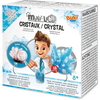 Buki France Mini Lab crystals - Science Kit - Blue - for children 6+ - Easy indoor activity Buki France Mini Lab crystals - Science Kit - Blue - for children 6+ - Easy indoor activity