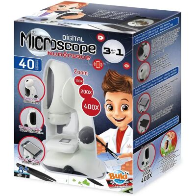 Buki Mr700 - Weiß 3-in-1 Video-Mikroskop - Mikroskop Buki Mr700 - Weiß 3-in-1 Video-Mikroskop - Mikroskop