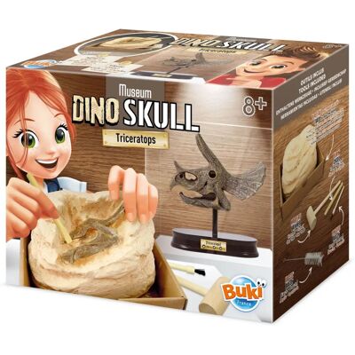 Buki Educational Dino Skull Triceratops - Excavation Kit for 8+ - Educational Dinosaur Kit Buki Educational Dino Skull Triceratops - Excavation Kit for 8+ - Educational Dinosaur Kit