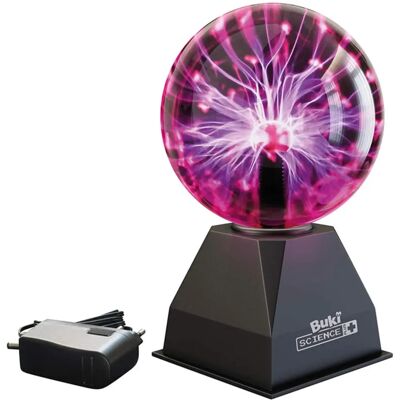 Buki Boule à Plasma - Réagit au Toucher et au Son - 13cm Buki Boule à Plasma - Réagit au Toucher et au Son - 13cm