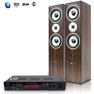 Ltc Pack Hifi / Home-Cinema - 2x50W - Marron - Barre de son & Home Cinéma - Publicité Ltc Pack Hifi / Home-Cinema - 2x50W - Marron - Barre de son & Home Cinéma - Publicité