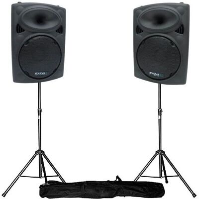 Haut-parleurs amplifiés Ibiza Light 12" 30cm - Sonorisation - Publicité Haut-parleurs amplifiés Ibiza Light 12" 30cm - Sonorisation - Publicité
