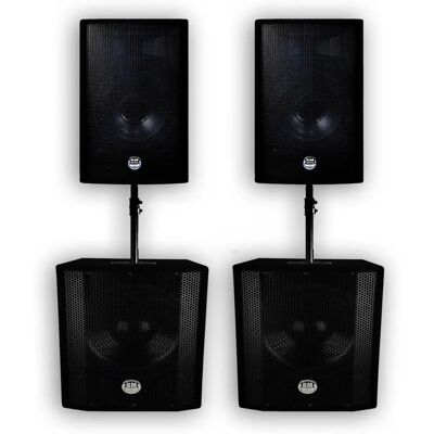 Subwoofer BM Sonic 3000W Bi-amplifié - Système Audio - Publicité Subwoofer BM Sonic 3000W Bi-amplifié - Système Audio - Publicité