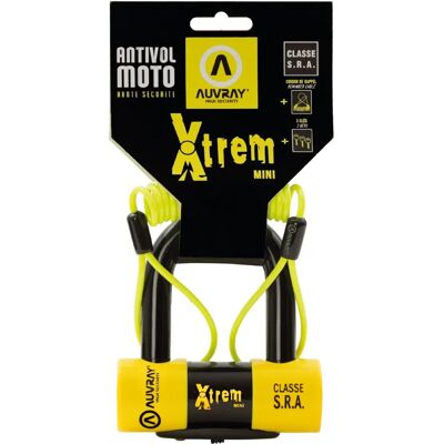 Cadenas à Disque Auvray - Haute Sécurité Anneau Réversible 16mm en Acier - SRA Approuvé Cadenas à Disque Auvray - Haute Sécurité Anneau Réversible 16mm en Acier - SRA Approuvé