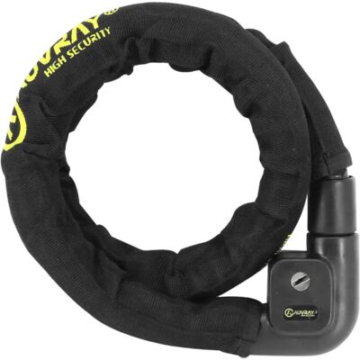 Sicurezza bici Auvray - Catena 10,5mm - 1,20m - Nero/Giallo Sicurezza bici Auvray - Catena 10,5mm - 1,20m - Nero/Giallo