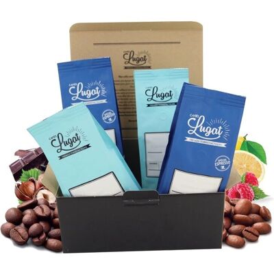 Cafés Lugat - Café En Grain Coffret - 4x250g - Kaffeebohnen Cafés Lugat - Café En Grain Coffret - 4x250g - Kaffeebohnen
