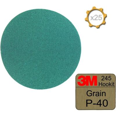 Disco abrasivo 3M 150mm Grano 40 Disco abrasivo 3M 150mm Grano 40