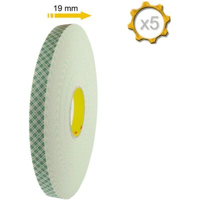 Ruban mousse double face 3M 4026 - Jaune - Intérieur/Extérieur - Publicité Ruban mousse double face 3M 4026 - Jaune - Intérieur/Extérieur - Publicité