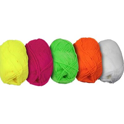 UV Floor UVFLOOR - Set van 5 neongaren - String Art - Fluorescerende kleuren UV Floor UVFLOOR - Set van 5 neongaren - String Art - Fluorescerende kleuren