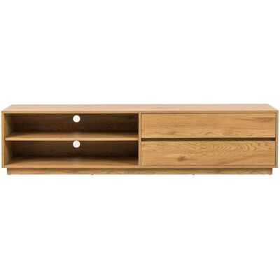 Drawer Desde - Mueble TV con 2 Cajones y 2 Compartimentos - Madera Clara Drawer Desde - Mueble TV con 2 Cajones y 2 Compartimentos - Madera Clara