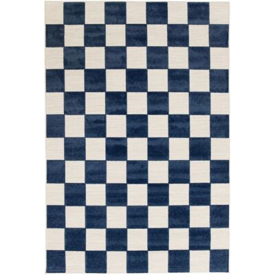 No name Addo IV - Tapis géométrique bleu - 160x230 cm - Publicité No name Addo IV - Tapis géométrique bleu - 160x230 cm - Publicité