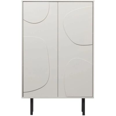 Woood Cadiz - Buffet de Pino con Patrón Orgánico - Buffet alto 2 puertas Woood Cadiz - Buffet de Pino con Patrón Orgánico - Buffet alto 2 puertas