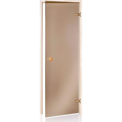 Puerta de Sauna de Bronce - Vidrio Templado, 8mm, Reversible Puerta de Sauna de Bronce - Vidrio Templado, 8mm, Reversible