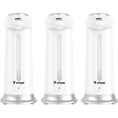 Distributore di sapone e gel a infrarossi Desineo - 330ml - Grigio, Bianco - Tipo di sapone Distributore di sapone e gel a infrarossi Desineo - 330ml - Grigio, Bianco - Tipo di sapone