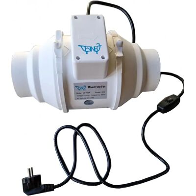 Extractor de Aire Desineo - 200m3/h, 100mm, Doble Velocidad - Ventilador Baño Extractor de Aire Desineo - 200m3/h, 100mm, Doble Velocidad - Ventilador Baño