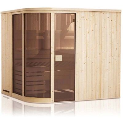 Cabina de sauna NO NAME 244x194x199 con estufa a control remoto Cabina de sauna NO NAME 244x194x199 con estufa a control remoto