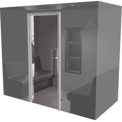 Desineo - Kit de construcción de cabina de hammam - 240x120 - Generador de vapor Desineo - Kit de construcción de cabina de hammam - 240x120 - Generador de vapor
